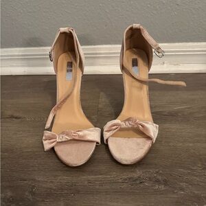 Elegant Cream Ankle Strap Heels